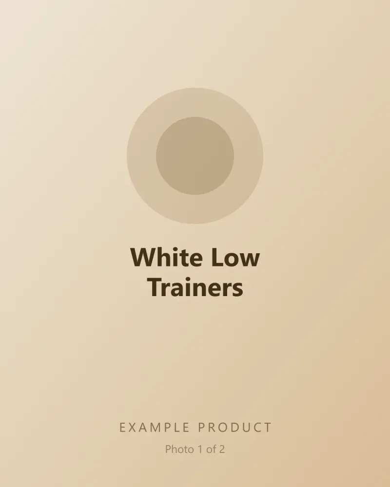 Example White Low Trainers