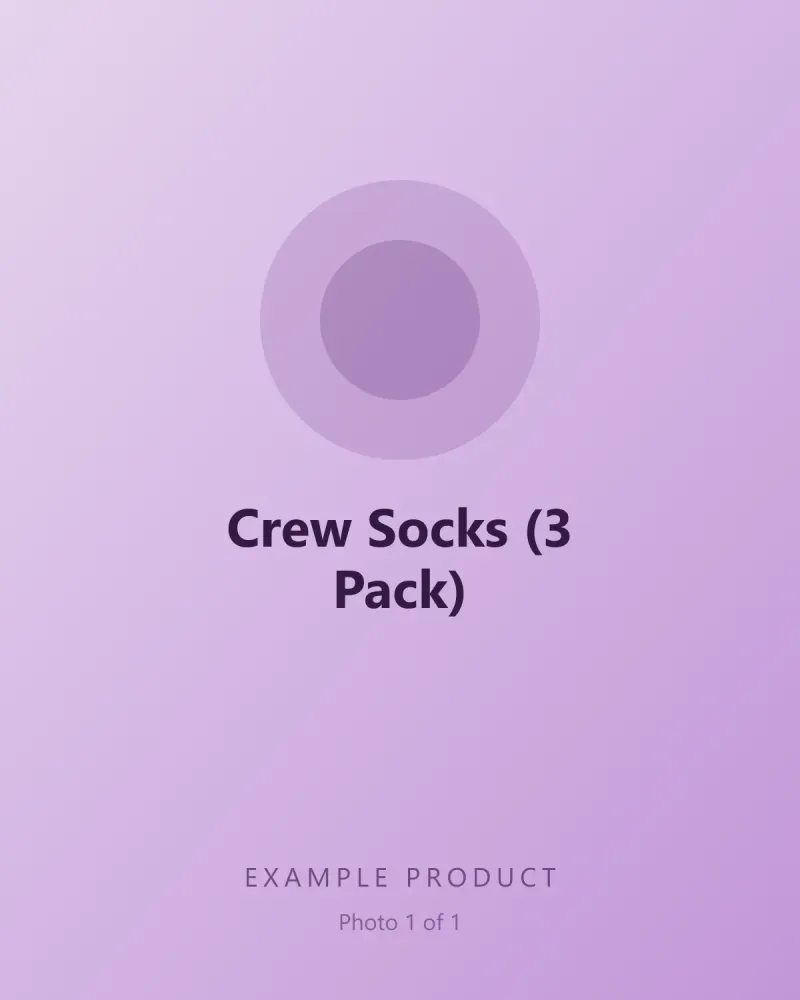 Example Crew Socks (3 Pack)