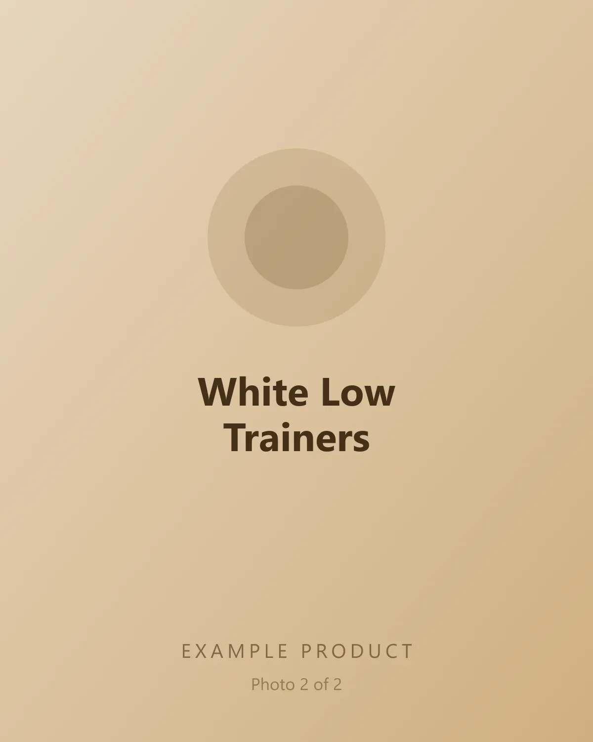 Example White Low Trainers, photo 2 of 2